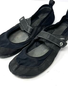MERRELL Barefoot Pure Glove Mary Jane Comfort Shoe Vibram Sole Sz 10.5 Black